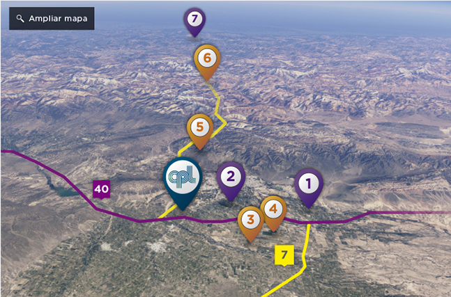 Mapa Centro Productivo Lújan